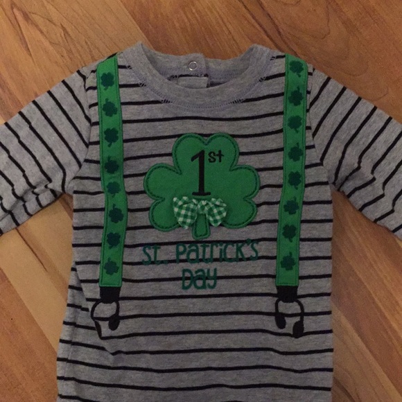 Koala Kids 1st St. Patrick’s Day Onesie Boy 6/9 Mo - Picture 2 of 8